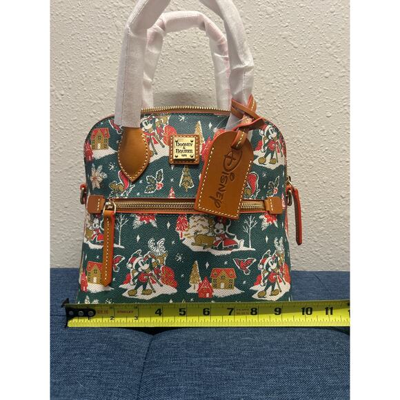 NWT Disney Dooney & Bourke Mickey Minnie Mouse Christmas 2022 Satchel Purse Bag - Picture 11 of 16